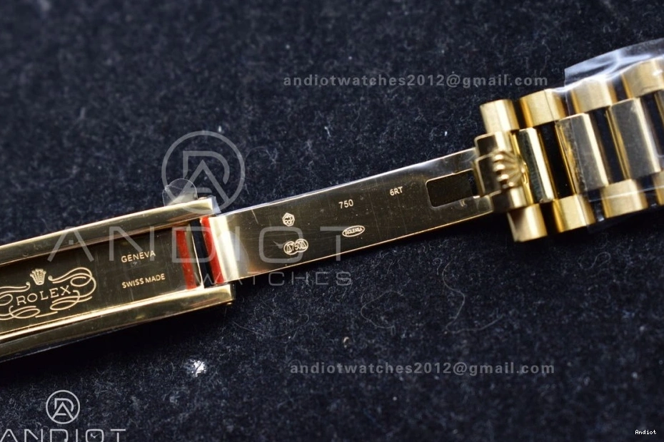 Square Dial 36 DayDate 904L vr3255 Steel V5 President Grey with QF Diamond Bracelet Best on Weight) Edition (Gain YG 0214